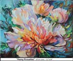 Peony Pirouettes, Oil on Canvas